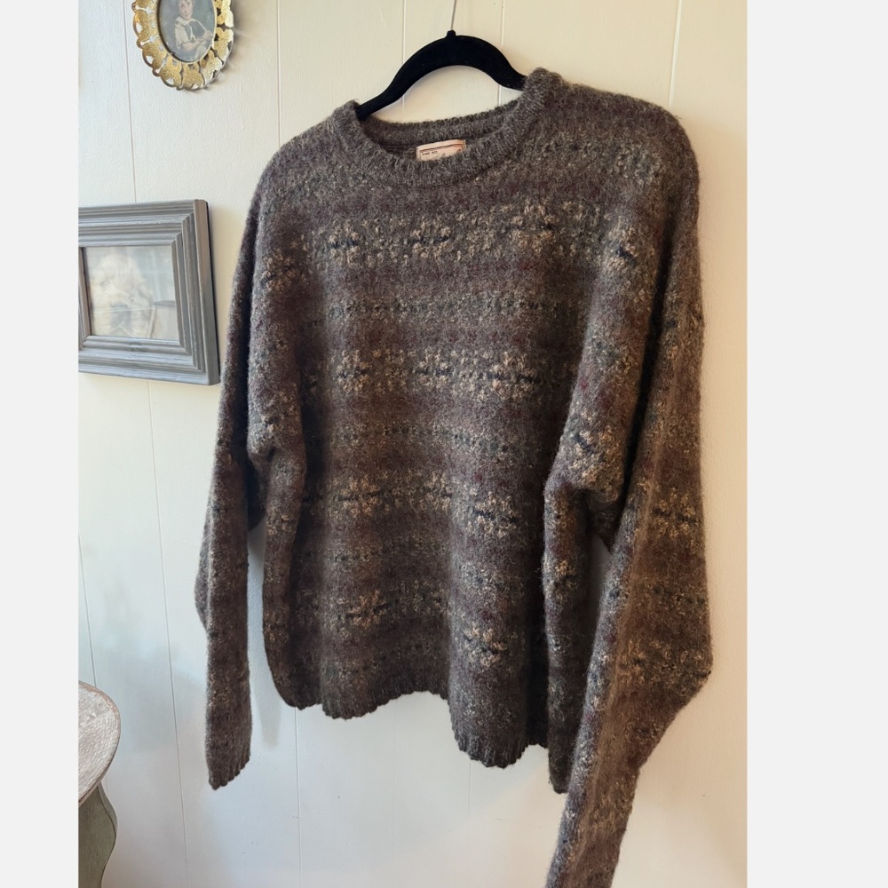 EUC Woolrich Wool Blend Multi Colored Fair Isle Sweater Men’s Size XL